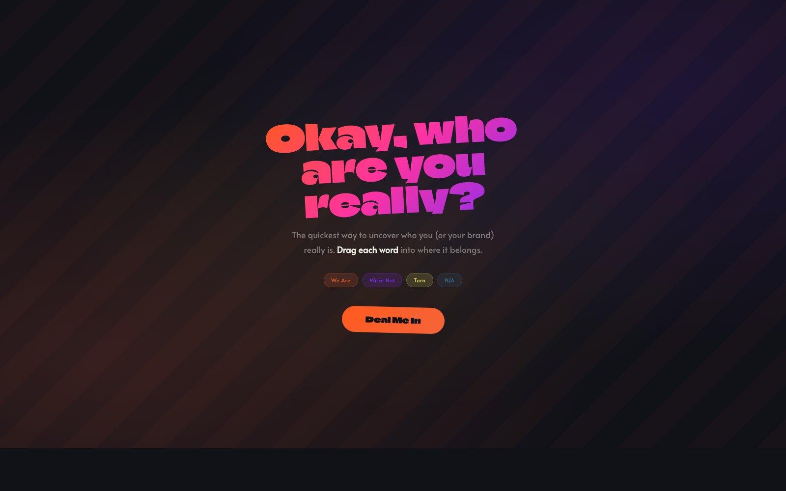 Who Are You? screenshot